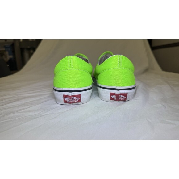 VANS Classic Canvas Slip-On Low Top Neon Green Unisex US Men 8 / Women 9.5 - Picture 6 of 10